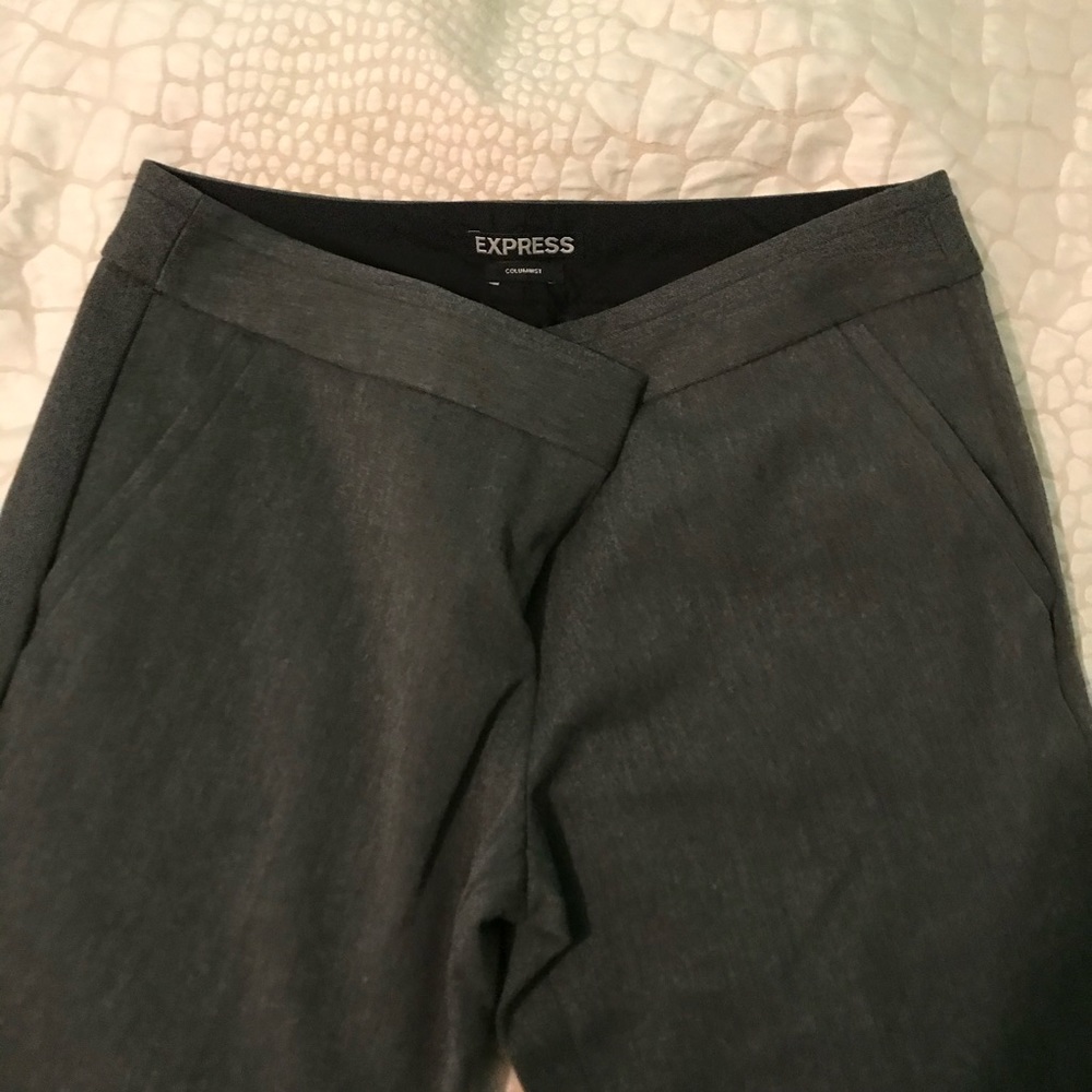 Express Charcoal Grey Columnist Pants Size 00 - image 3